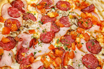 big pizza closeup