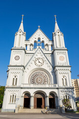 Fototapeta premium Parish Church of the Blessed Sacrament of Itajai in Santa Catarina