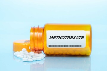 Methotrexate Drug In Prescription Medication  Pills Bottle