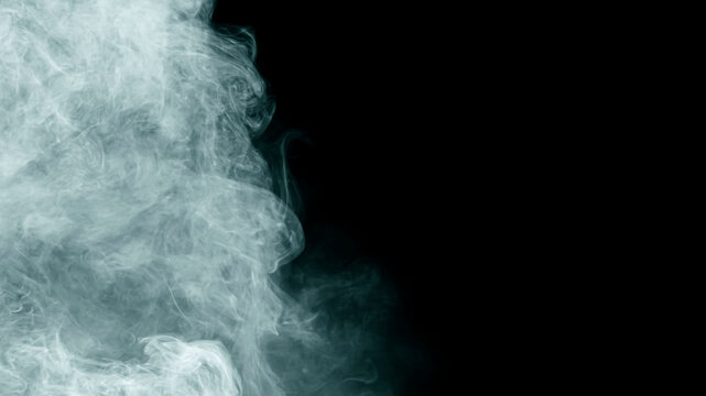 Abstract white smog on black background for your logo wallpaper or web banner..