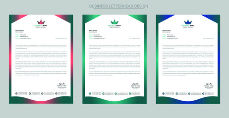 Professional creative company letterhead template design