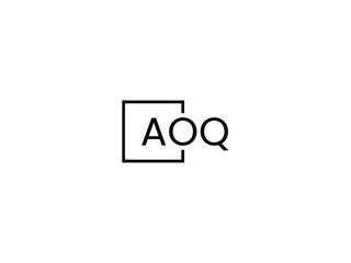 AOQ Letter Initial Logo Design Vector Illustration