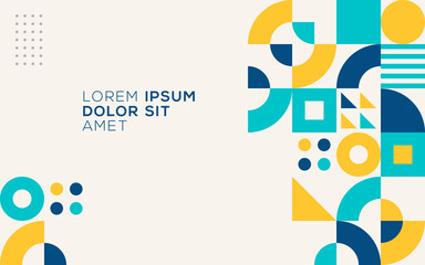 Vector graphic of flat geometric background design template