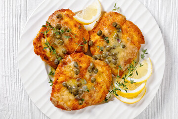 chicken piccata with lemon capers butter sauce