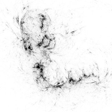 Abstract Smoky Fractal Flowing Spiral Background