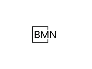 BMN Letter Initial Logo Design Vector Illustration