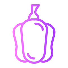 Bell pepper gradient icon