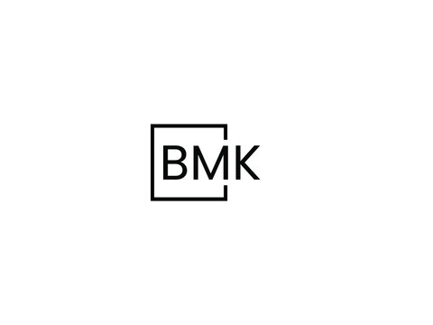 BMK Letter Initial Logo Design Vector Illustration