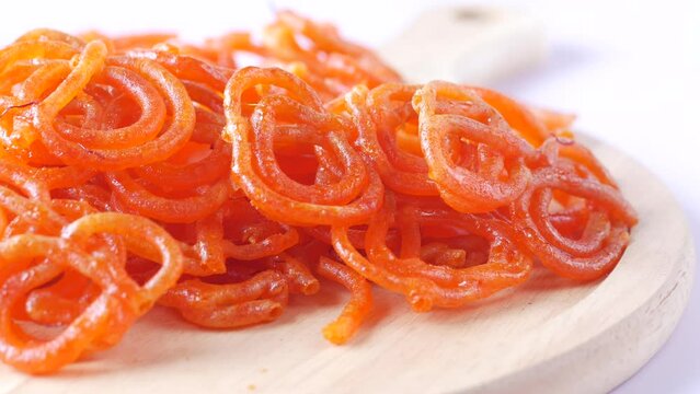 jalebi indian sweet sale at local store 