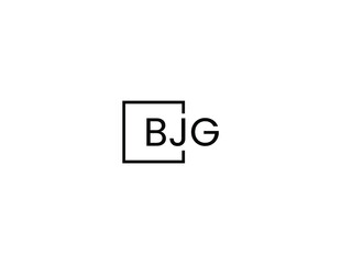 BJG Letter Initial Logo Design Vector Illustration