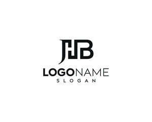Abstract letter JHB logo-HB LOGO design