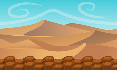 desert 2d gamebackground