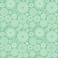 Stars, flowers, geometric shapes, winter snow symbols, circle icons, brush lines set. Vector christmas snowflakes seamless abstract pattern. New Year and Merry Xmas seasonal hand drawn ornaments colle