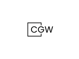 CGW Letter Initial Logo Design Vector Illustration