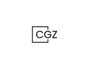 Fototapeta na wymiar CGZ Letter Initial Logo Design Vector Illustration