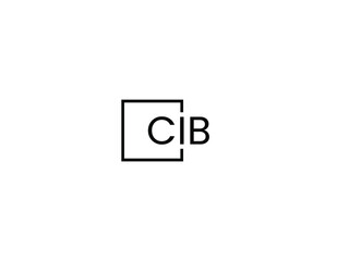 CIB Letter Initial Logo Design Vector Illustration