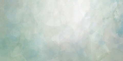 Vector watercolor art background with white clouds and blue sky. Hand drawn vector texture. Heaven. Pastel color watercolour banner. Template for flyers, cards, poster, cover.