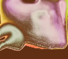 Fototapeta premium Retro Grainy Topographical Abstract Heatmap