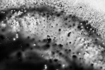 Black And White Abstract Fluid Texture