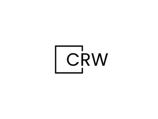 CRW Letter Initial Logo Design Vector Illustration