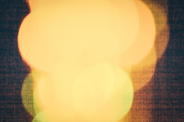 Vintage Grainy Bokeh Light Background