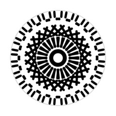 mandala design with abstract shape. black and white vector. ornament and decoration motif concept. template for wallpaper, patterns, carpet, textile and seamless