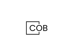 COB Letter Initial Logo Design Vector Illustration