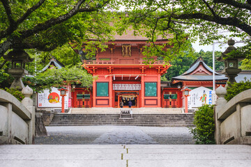 famous shrine and beautiful for trsvel in shizuoka Japan "Fujisan Hongu Sengen Taisha" 