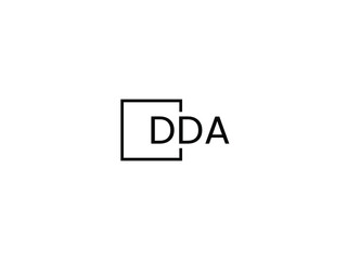 Obraz premium DDA Letter Initial Logo Design Vector Illustration