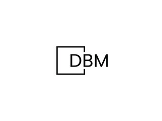 DBM Letter Initial Logo Design Vector Illustration
