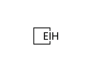 Obraz premium EIH Letter Initial Logo Design Vector Illustration