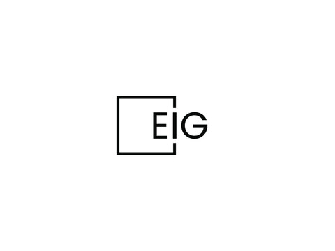 EIG Letter Initial Logo Design Vector Illustration