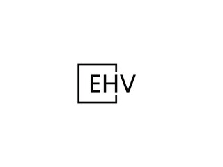 Fototapeta premium EHV Letter Initial Logo Design Vector Illustration