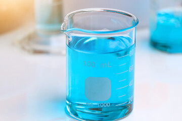 test tubes in the laboratory for science or medicine