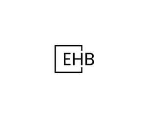 EHB Letter Initial Logo Design Vector Illustration