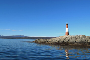 Faro del fin del mundo, Canal de Beagle, Patagonia, Argentina