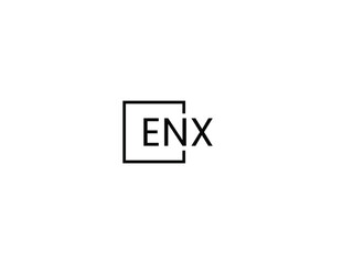 ENX Letter Initial Logo Design Vector Illustration