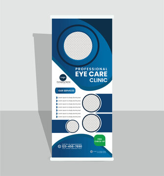 Roll Up Banner For Eye Clinic