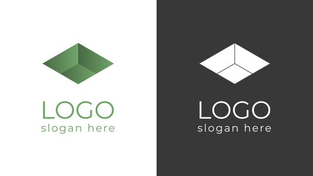 Logo business Logo company constraction Green gradient logo stylish template logo. Rent agency logo. Green gradient logo. 