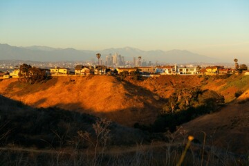 Fototapeta na wymiar Los Angeles skyline