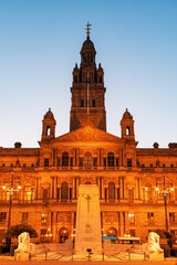 Fototapeta premium Glasgow City Council at night
