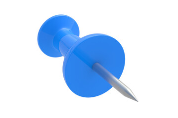 Push pin isolated on white background. 3d render