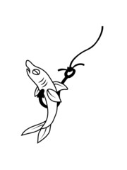 Köder Fisch Angelhaken 