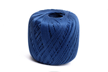 Yarn for knitting isolated on white background. Needlework concept.