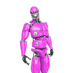 Fototapeta premium robot test is standing up