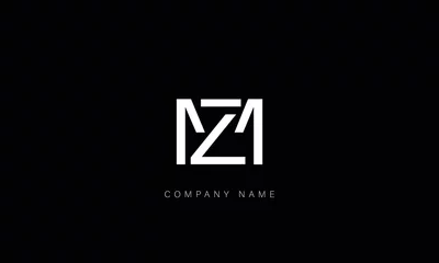 Foto op Aluminium ZM, MZ, Abstract Letters Logo Monogram © heavengrafix_117