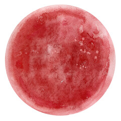 Obraz premium Watercolor hand painted Venus planet clipart isolated on white background. Minimalistic space illustration for yuor design, print, sublimation.