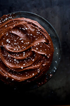 Chocolate Cake with Salt Sprinkle