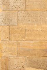 Mur en pierre de taille d'un immeuble ancien à Paris (France) - obrazy, fototapety, plakaty