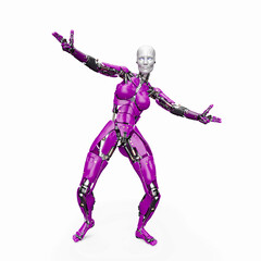 amazing robot is ready to fight